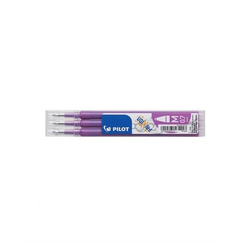Pilot Set De 3 Recharges Pour Roller Frixion Ball Bls-Fr7 Pointe Moyenne Mauve