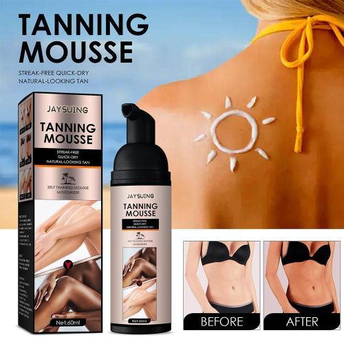 Spray De Mousse Autobronzant Rapide Pour Le Corps Et Le Visage, Lotion Pour La Peau, Bronzante, Faux Bronze, Fond De Teint, Maquillage Sexy, 60ml, O6q4 