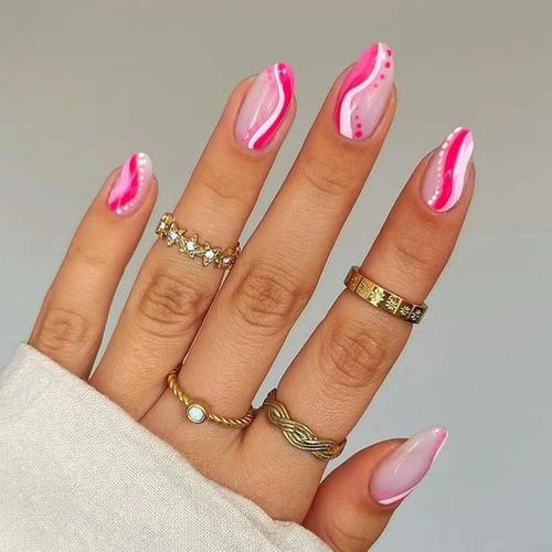 Faux Ongles Pour Femmes, Outil De Manucure Détachable, En Amande, À Porter, Pointe D'ellipse Courte Française 