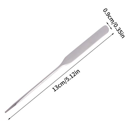 Bâton De Mélange En Acier Inoxydable, Double Tête, Spatule À Maquillage, Fond De Teint, Crème, Outil De Maquillage Cosmétique, 1 Pièce 