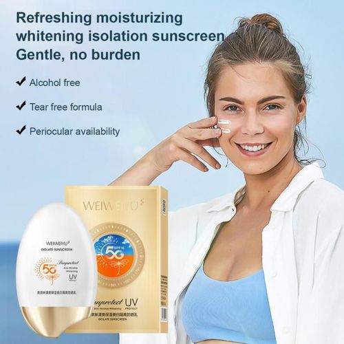 Crème Solaire, Fond De Teint Pour Le Corps Et Le Visage, Crème Solaire, Durable, Non Collante, À L'eau, Pour Le Visage, Tslm1 