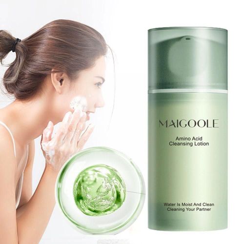 Nettoyant Pour Le Visage, Acide Aminé, 100ml, Hydratant Et Hydratant, Contrôle De L'irritation, Mousse, Huile Douce Non Profonde, V1w0 