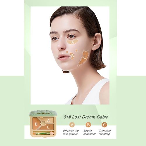 Crème Correctrice Pour Le Visage, Fond De Teint, Blanchissant, Waterproof, Éclaircissant, Fond De Teint, Pour Couvrir Les Cernes 