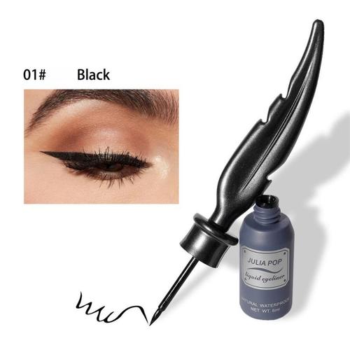 Eye-Liner Noir Et Brun Pour Les Yeux, Crème Douce, Lisse, Créative, Maquillage, Cosmétiques, Séchage Rapide, Eyeliner, 2 Couleurs, Longue Durée, 1 Pièce 