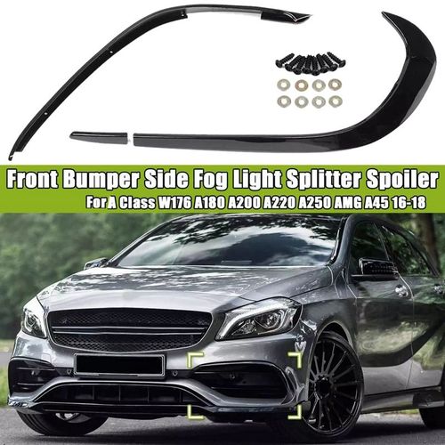 Lame De Couteau À Air Latérale Pour Pare-Chocs Avant, Aileron Pour Mercedes Benz Classe A W176 A180 A200 A220 A250 Amg A45 2016 ¿ 2018