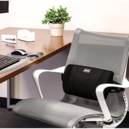 Fellowes Fellowes Coussin Lombaire Plushtouch, Noir Noir