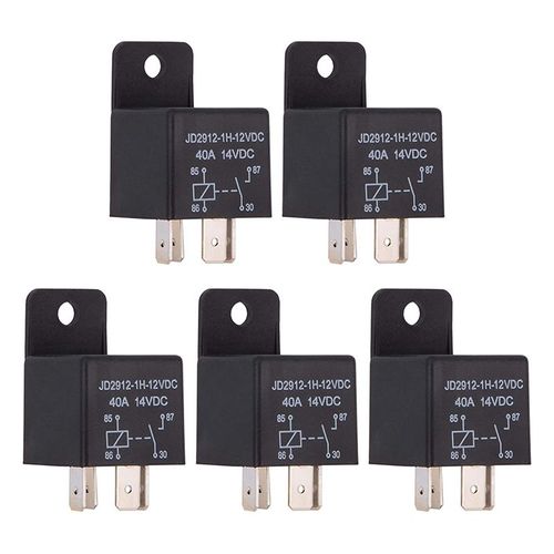 Relais De Voiture 4 Broches 12v 40amp Spst, Modèle N °: Jd2912-1h-12vdc 40a 14vdc, Commutateurs Et Démarreurs Automatiques, Paquet De 5