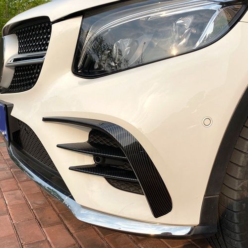 Lame De Pare-Choc Avant Antibrouillard Canard, Pour Mercedes-Benz Classe Glc X253 2016 ¿ 2019 Glc260 300 Glc43 Amg Noir