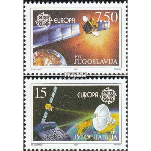 Yougoslavie 2476-2477 (Édition Complète) Neuf 1991 Mondiale De L'espace