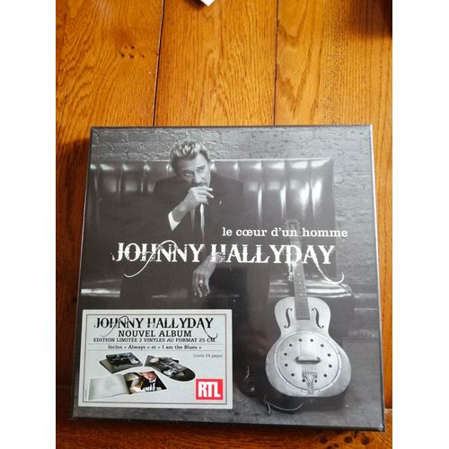 Vendre Coffret Johnny Hallyday 3x 25cm 10" Vinyles " Le Coeur D'un Homme " 2007 Édition Limitée Inclus " Always + I Am The Blues "