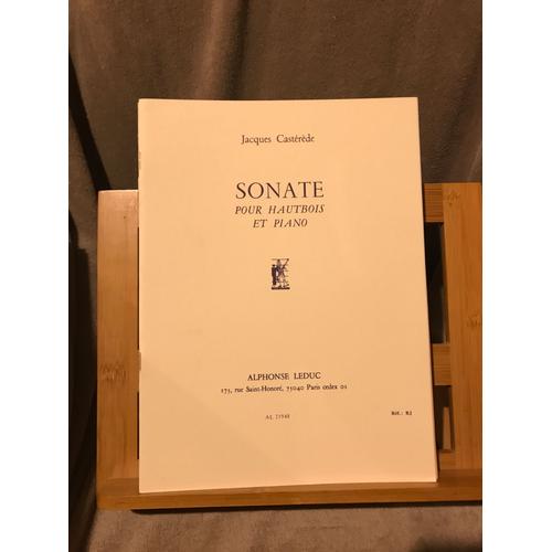 Jacques Casterede Sonate Pour Hautbois Et Piano Partition Éditions Leduc