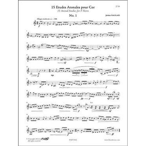 15 Etudes Atonales Pour Cor