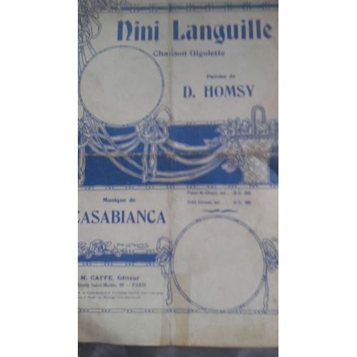 Nini Languille "Chanson Gigolette"