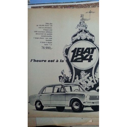 Ancienne Publicité Papier: Fiat 124, Parue Dans La Presse En 1964