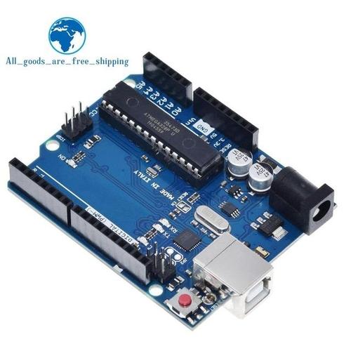 UNO R3 328P-PU 1 ensemble UNO R3 boîte officielle ATMEGA16U2 + MEGA328P puce pour Arduino UNO R3 carte de développement + câble USB