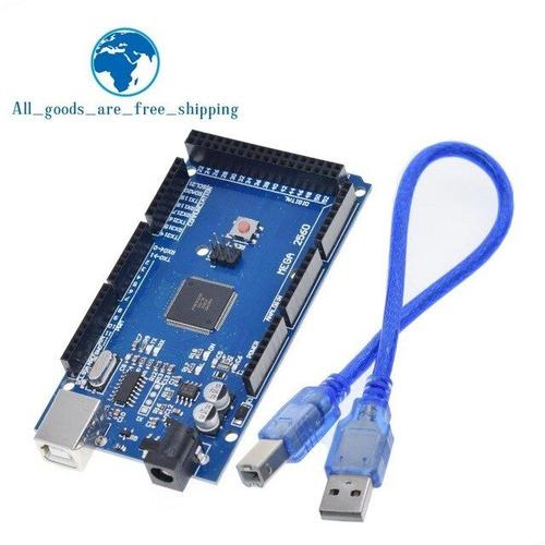 1 set MEGA2560 MEGA 2560 R3 (ATmega2560-16AU CH340G) AVR carte de développement de carte USB MEGA2560 pour arduino