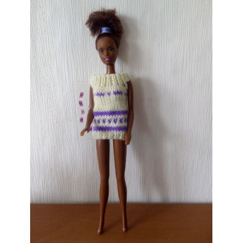 Haut N° 40 Tricoté Main Pour Poupée Barbie