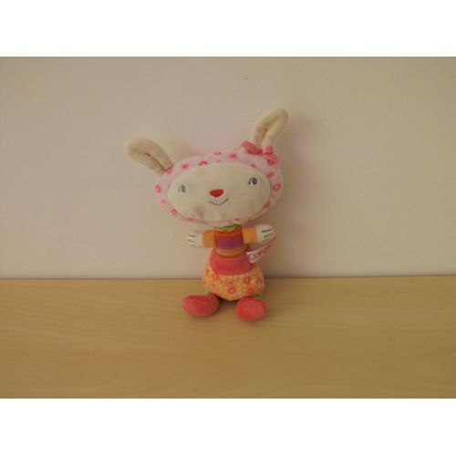 Doudou Lapin Chat Fille Rose Corolle