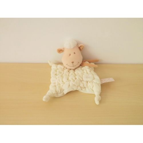 Doudou Mouton Agneau Blanc Beige Tiamo
