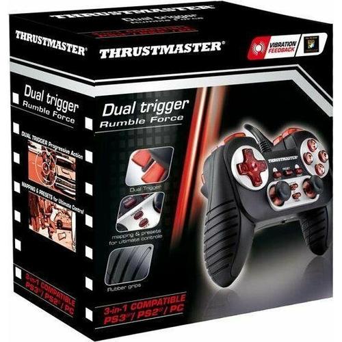 Manette Thrustmaster Dual Trigger 3-In-1 Filaire Thrustmaster Pour Pc, Sony Playstation 2