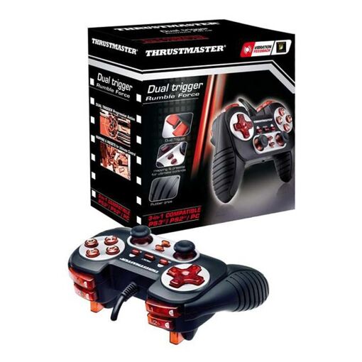 Manette De Jeu Sans Fil Trustmaster Pour PS3 Et PC - Couleur Orange Et Noir - NEUVE Originale France