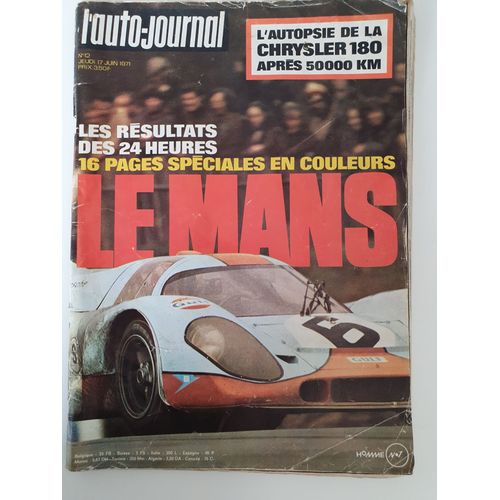 L'auto Journal N°3 17 Juin 1971
