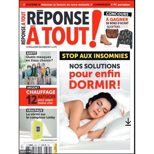 Réponse À Tout-N°365-Daté Novembre 2020