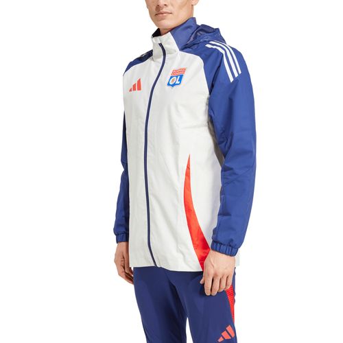 Veste Adidas All Weather De L'olympique Lyonnais - Blanc