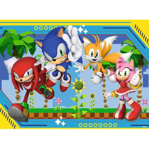 Puzzle Pièces Xxl - La Team Sonic - Puzzle 100 Pièces