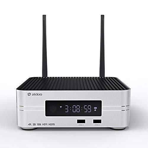 Zidoo Lecteur DVD X10 Android Box Media Player Ultime Image de qualité de Prise en Charge de la Baie de Disque Dur de 8, 9 cm (Quad Core 2 G/16 g