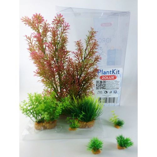 Zolux D?Co Plantkit Idro N?1. Plantes Artificielles. 7 Pieces. H 36 Cm. D?Coration D'aquarium.