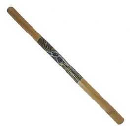 Didgeridoo En Bambou Peint Motif Tortue - 120cm