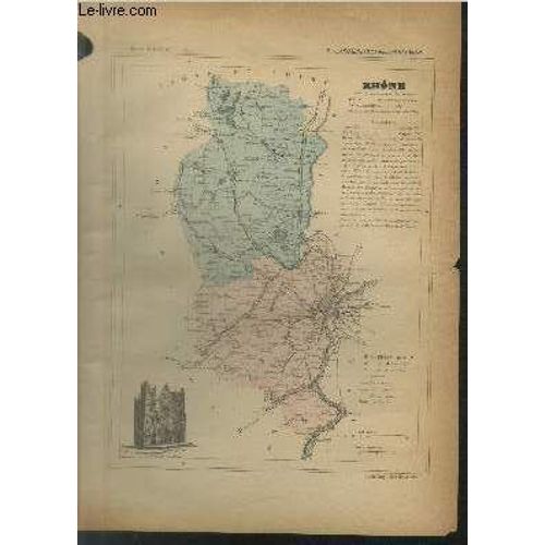 Carte Du Département Du Rhône