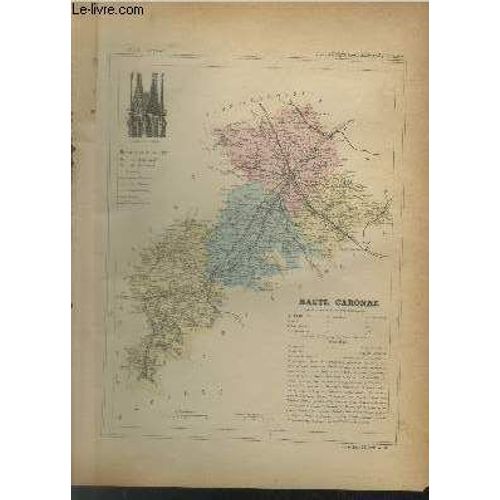 Carte Du Département De La Haute Garonne Et Un Plan De Toulouse