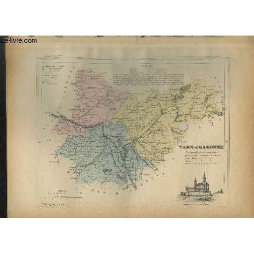 Carte Du Département Du Tarn Et Garonne