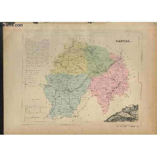 Carte Du Département Du Cantal