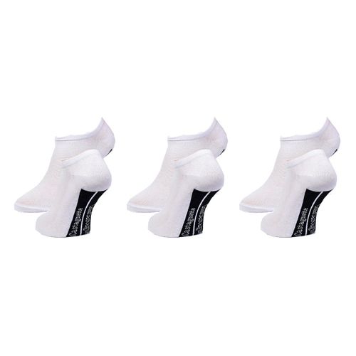 Chaussettes Femme Lulu Castagnette Pack De 3 Lulu Sneaker Script Blanches