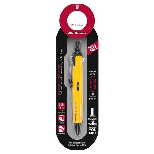 Tombow Stylo Bille Tout Terrain Airpress Pen Jaune