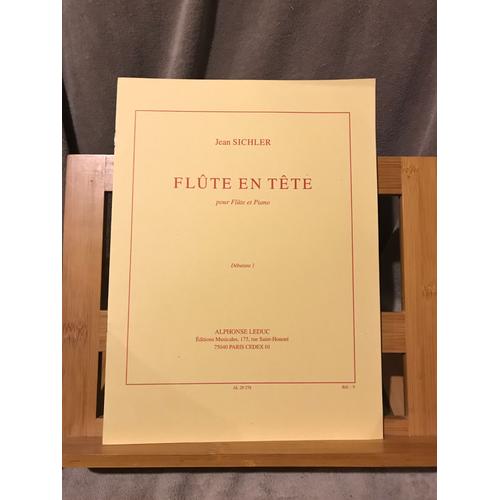 Jean Sichler Flûte En Tête Pour Flûte Et Piano Partition Éditions Leduc