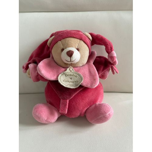Doudou Peluche Ours Rouge Rose Doudou Et Compagnie Boule Petit Model