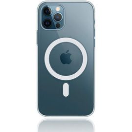 Iphone 12-Mini-Coque-Silicone-Semi-Rigide-Transparente-Compatible-Magsafe