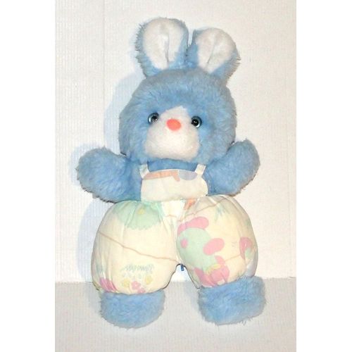 Doudou Lapin Nounours Salopette Tissus Decoration Ourson