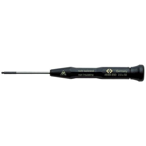 Tournevis profil à 6 pans intérieurs antistatique (ESD) 1.5 mm C.K. T4838XESD15 Longueur de la lame: 50 mm N/A 1 pc(s)