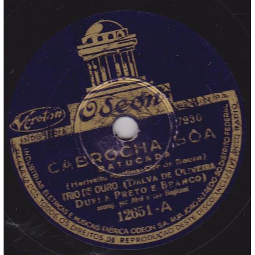 78/25 78 Rpm 25 Cm Diamètre - Venderam O Morro -Samba -Cabrocha Boa - Batucada (Import Bresil )