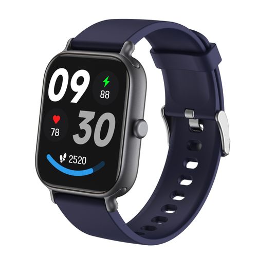 Montre Intelligente De Surveillance De Mouvement, Écran De 1,95 Pouces, Wi - Fi, Appels Bluetooth, Fréquence Cardiaque De Haute Précision Oxygène Du Sang Étanche Ip68 Bleu