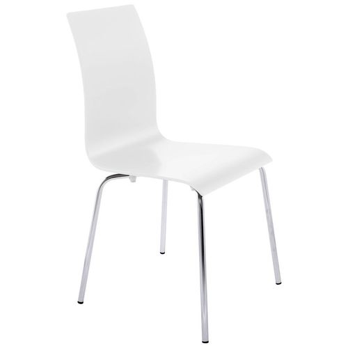Chaise De Salle À Manger Design 'espera' En Bois Blanche