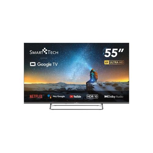 Smart Tech 55ug02v - 55" - TV 4k UHD 139 cm, smart tv google tv, hdmi, usb, hevc, dolby audio, hdr 10, chromescast