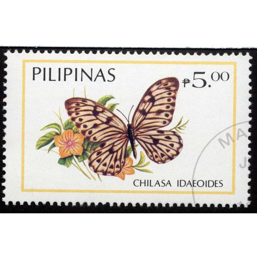 Timbre Chilasa Idaeoides. Pilipinas.5,00 .