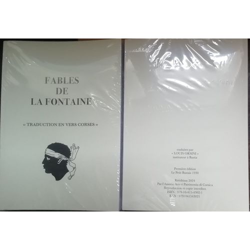 35 Fables De La Fontaine Traduites En Vers Corses Par Louis Orsini