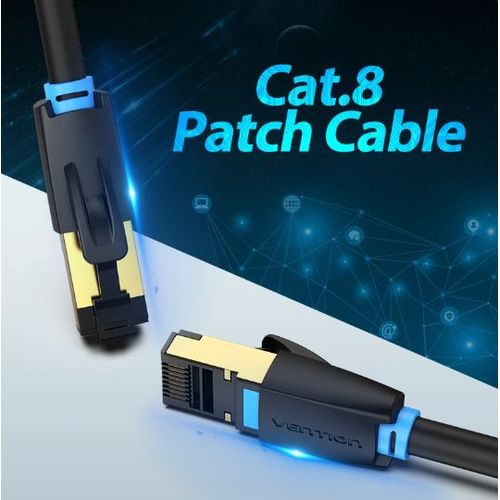 Câble de réseau LAN Ethernet RJ45 Cat8 Super Speed 40Gbps Cordon de brassage - 8M